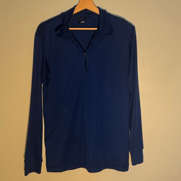 Men's M Vintage 80/90s Old Tag Navy Blue Patagonia Capilene 1/4 Zip Base Layer - Picture 1 of 4